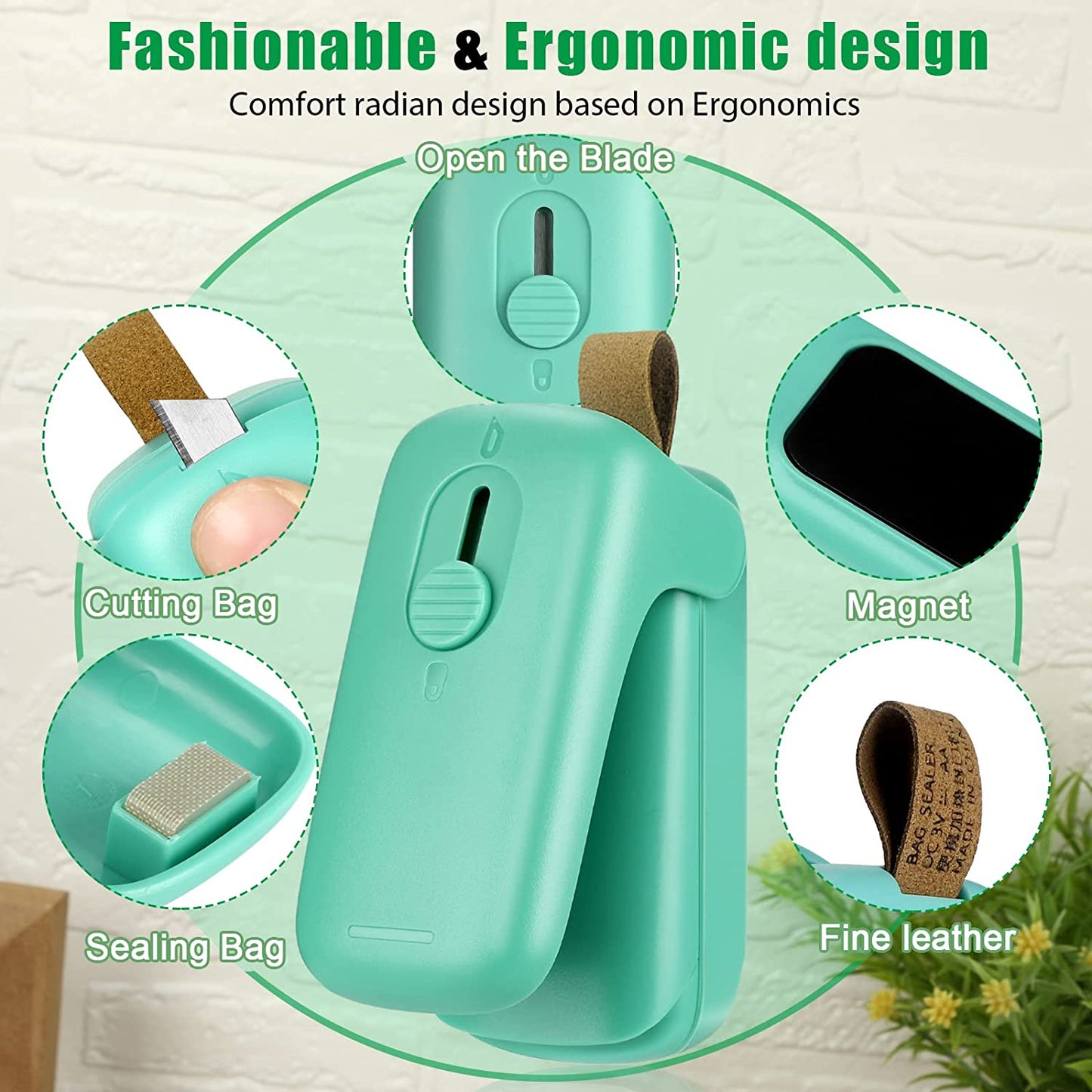 Fashionable & Ergonomic Design -  Comfort Radian Design Based on Ergonomics. 