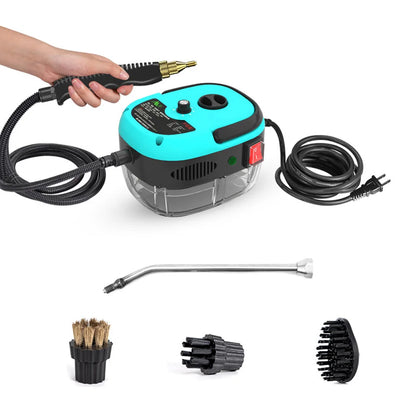 Includes: Blush Cleaners and Hose Cleaner Powerful 2500W High-Temperature Steam Cleaner - Ideal for Kitchen, Air Conditioner, and Car Cleaning!