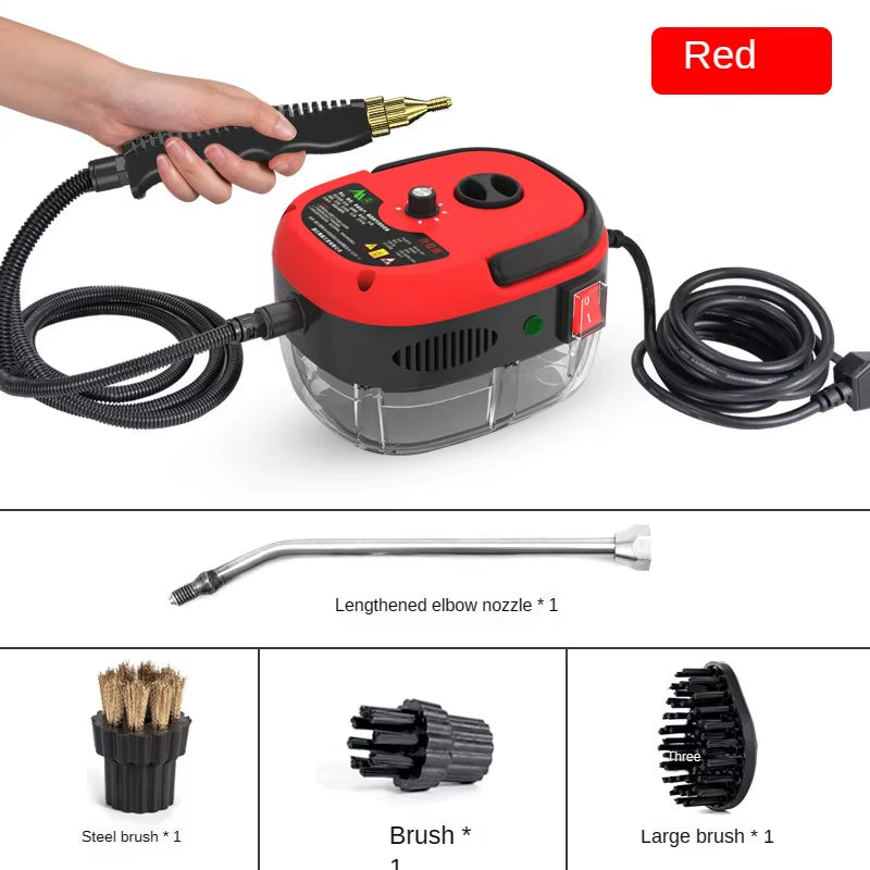 Powerful 2500W High-Temperature Steam Cleaner - Ideal for Kitchen, Air Conditioner, and Car Cleaning!