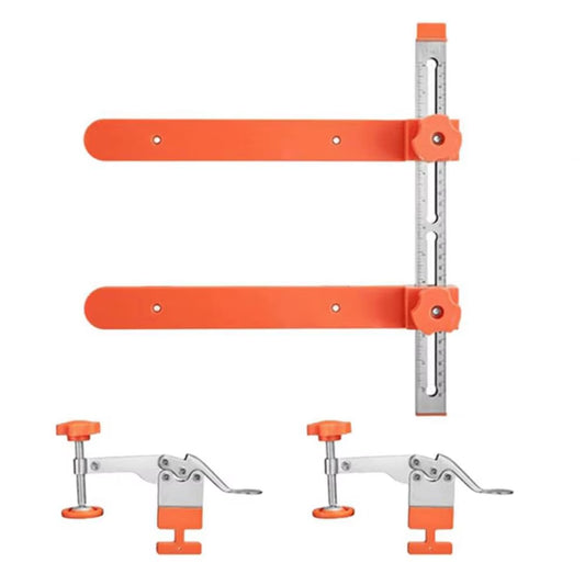 Precision Drawer Slide Jig with Magnetic Arm & Toggle Clamp - Fast Accurate Cabinet Installation Tool for All Drawer Types