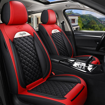 Red and Black Premium Leather Car Seat Cover Sets for Renault Models - Enhance Your Megane, Duster, Captur, Clio, Laguna, Kadjar, Scenic, Koleos, and Fluence Interiors!