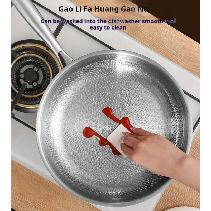 Dishwasher Compatible Premium German Titanium Non-Stick Frying Pan - Uncoated Fish Scale Design in 26/28/30CM Sizes