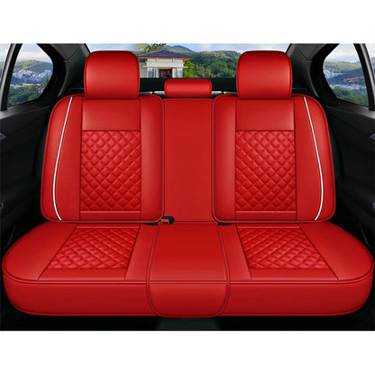 Red Premium Leather Car Seat Cover Sets for Renault Models - Enhance Your Megane, Duster, Captur, Clio, Laguna, Kadjar, Scenic, Koleos, and Fluence Interiors