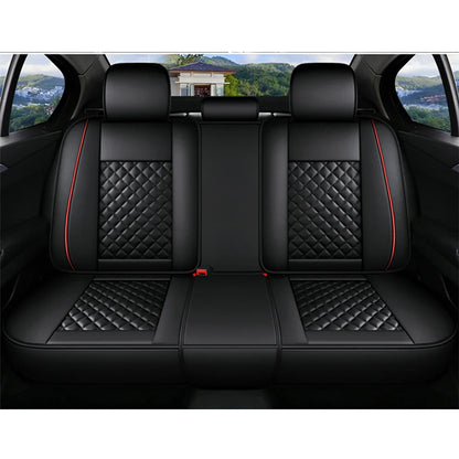 Black Premium Leather Car Seat Cover Sets for Renault Models - Enhance Your Megane, Duster, Captur, Clio, Laguna, Kadjar, Scenic, Koleos, and Fluence Interiors