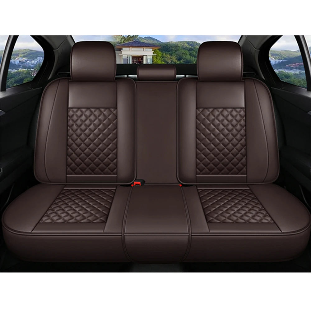 Brown Premium Leather Car Seat Cover Sets for Renault Models - Enhance Your Megane, Duster, Captur, Clio, Laguna, Kadjar, Scenic, Koleos, and Fluence Interiors!