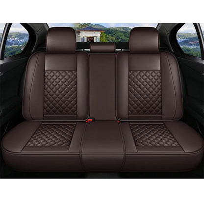 Brown Premium Leather Car Seat Cover Sets for Renault Models - Enhance Your Megane, Duster, Captur, Clio, Laguna, Kadjar, Scenic, Koleos, and Fluence Interiors!