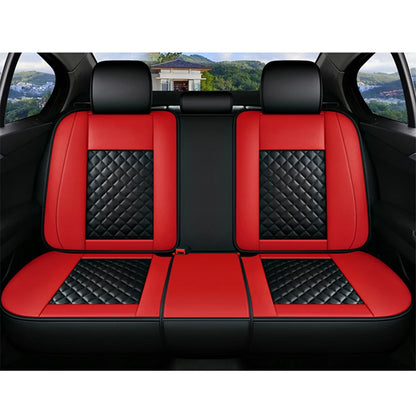 Red and Black Premium Leather Car Seat Cover Sets for Renault Models - Enhance Your Megane, Duster, Captur, Clio, Laguna, Kadjar, Scenic, Koleos, and Fluence Interiors