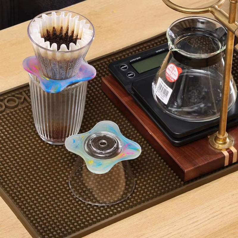 Perfect for Daily Use
Resin Rainbow Portable Coffee Maker Pour over Coffee Maker Coffee Dripper Brewer Glass Coffee Pot Decanter Home Coffee Filter