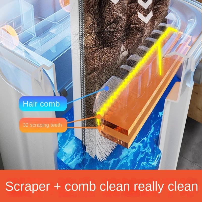 Hair Comb with 32 Scrapping Teeth 
Scraper + Comb Clean Really Clean 