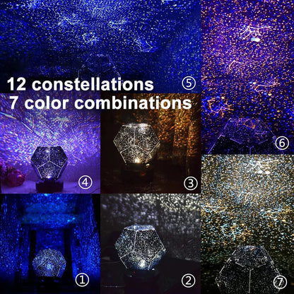 12 Constellations Star Projector Night Light  with 7 different colour combinations