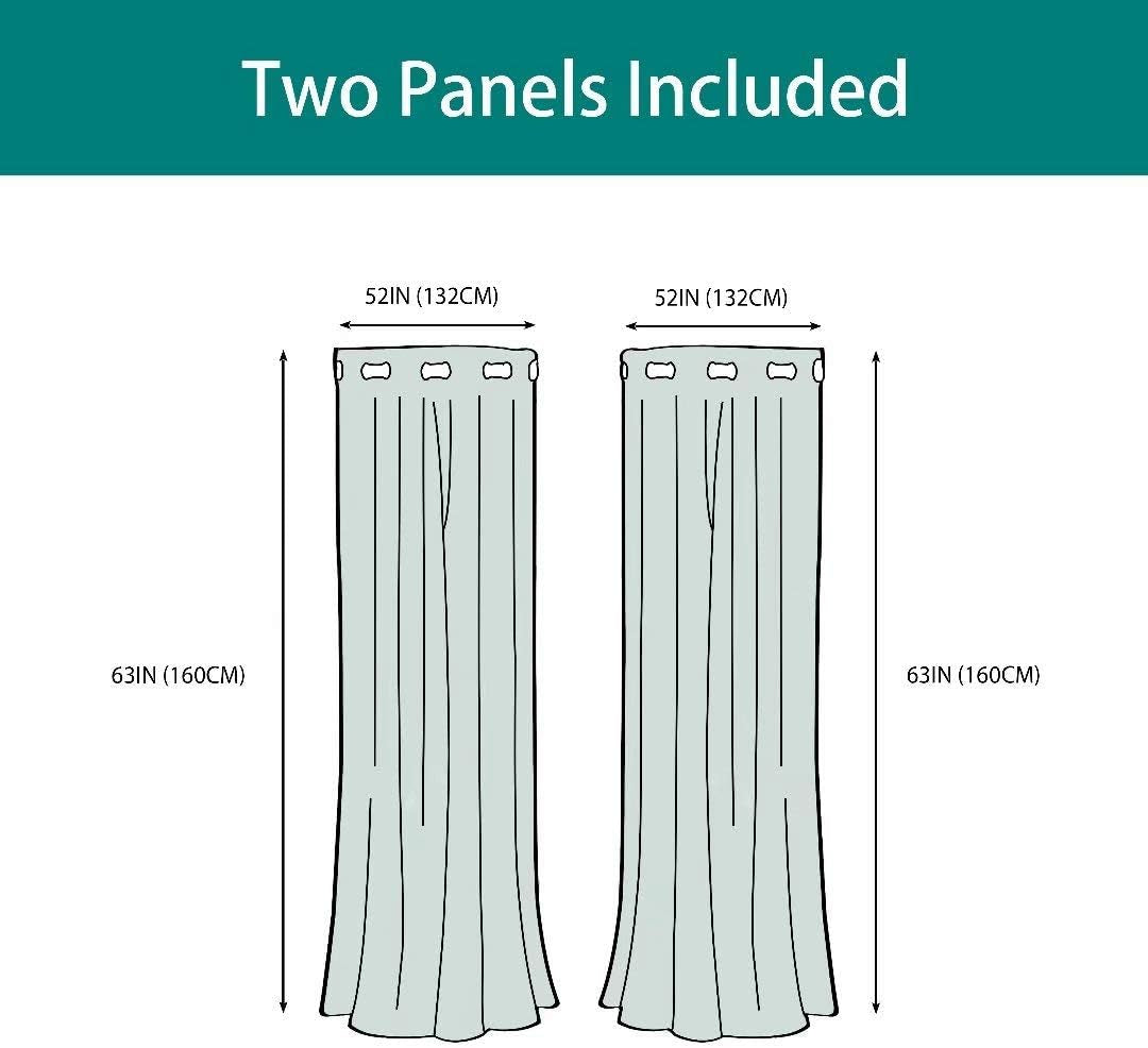 Strong Dinosaur and Star Foil Print Blackout Curtains for Kids Room - Thermal Insulated Curtains Noise Reducing Window Drapes for Boys and Girls Bedroom, 52 X 63 Inch, Grey, Set of 2 Panels