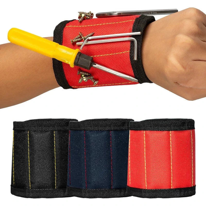Strong Magnetic Wristband – Portable Tool Bag for Holding Screws, Nails, Nuts, Bolts, and Drill Bits Portble