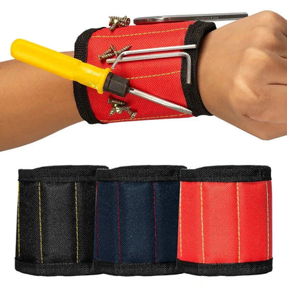 Strong Magnetic Wristband – Portable Tool Bag for Holding Screws, Nails, Nuts, Bolts, and Drill Bits Portble