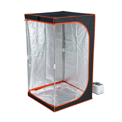 VEVOR Steel Supported Portable Steam Sauna Tent Full Size, 1000W Personal Sauna Blanket Kit for Home Spa, Detoxify & Soothing Heated Body Therapy, Time & Temperature Remote Control with Floor Mat