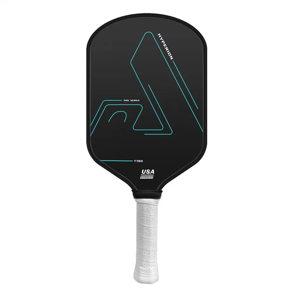 Black T700 Carbon Fiber Pickleball Paddle - USAPA Approved, Lightweight with Frosted Surface for Professional Play