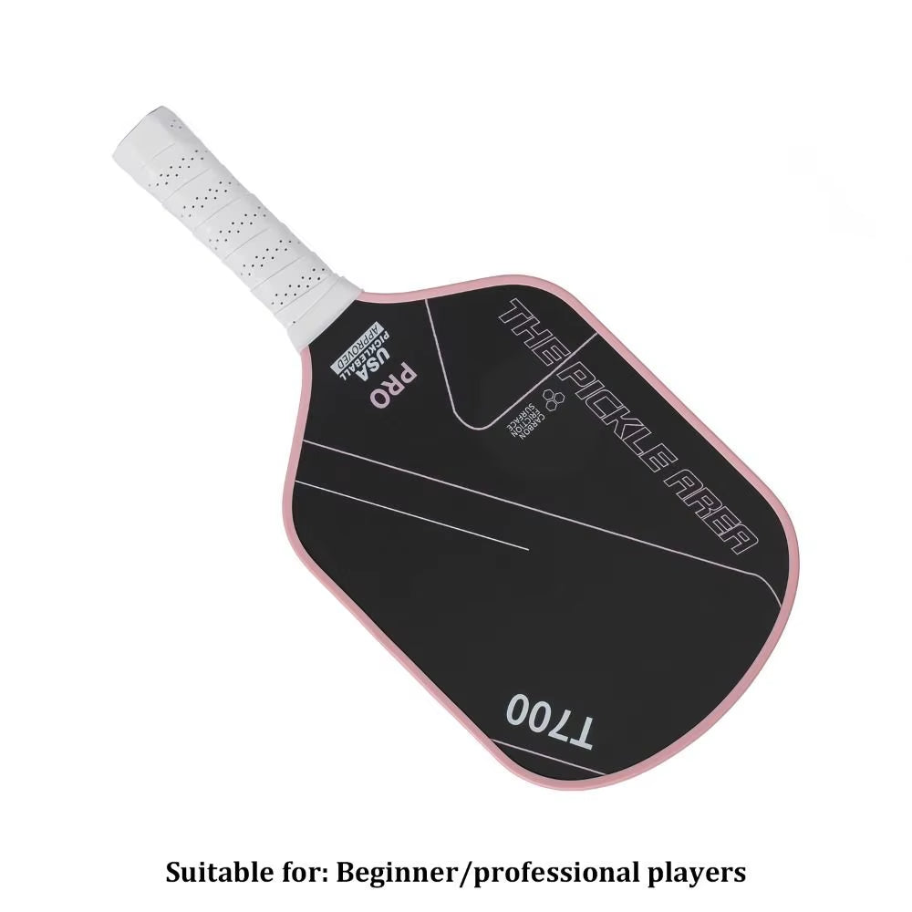 Suitable for all level players T700 Carbon Fiber Pickleball Paddle - USAPA Approved, Lightweight with Frosted Surface 