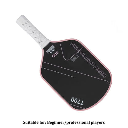 Suitable for all level players T700 Carbon Fiber Pickleball Paddle - USAPA Approved, Lightweight with Frosted Surface 