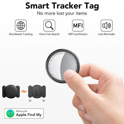 Tukio GPS Tracker for Cars & Pets - Mini, Weatherproof, Anti-Lost Device with Apple Find My Compatibility - IP67 Waterproof & Replaceable Battery! Summer Deals!