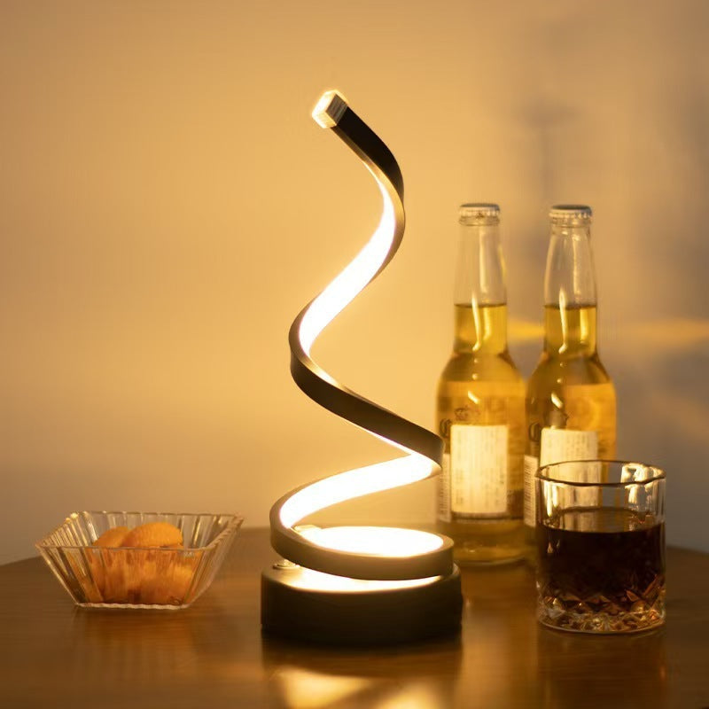 Portable, Stylish Spiral Desk Lamp