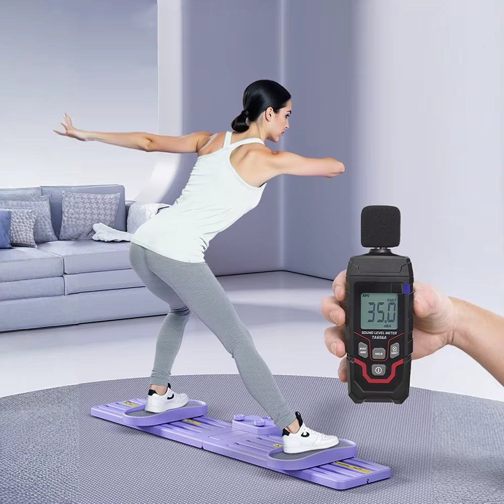 Detachable Timed Ultimate Non-Slip Ski Trainer - Adjustable Home Exercise Machine for Full Body & Pelvic Floor Workout