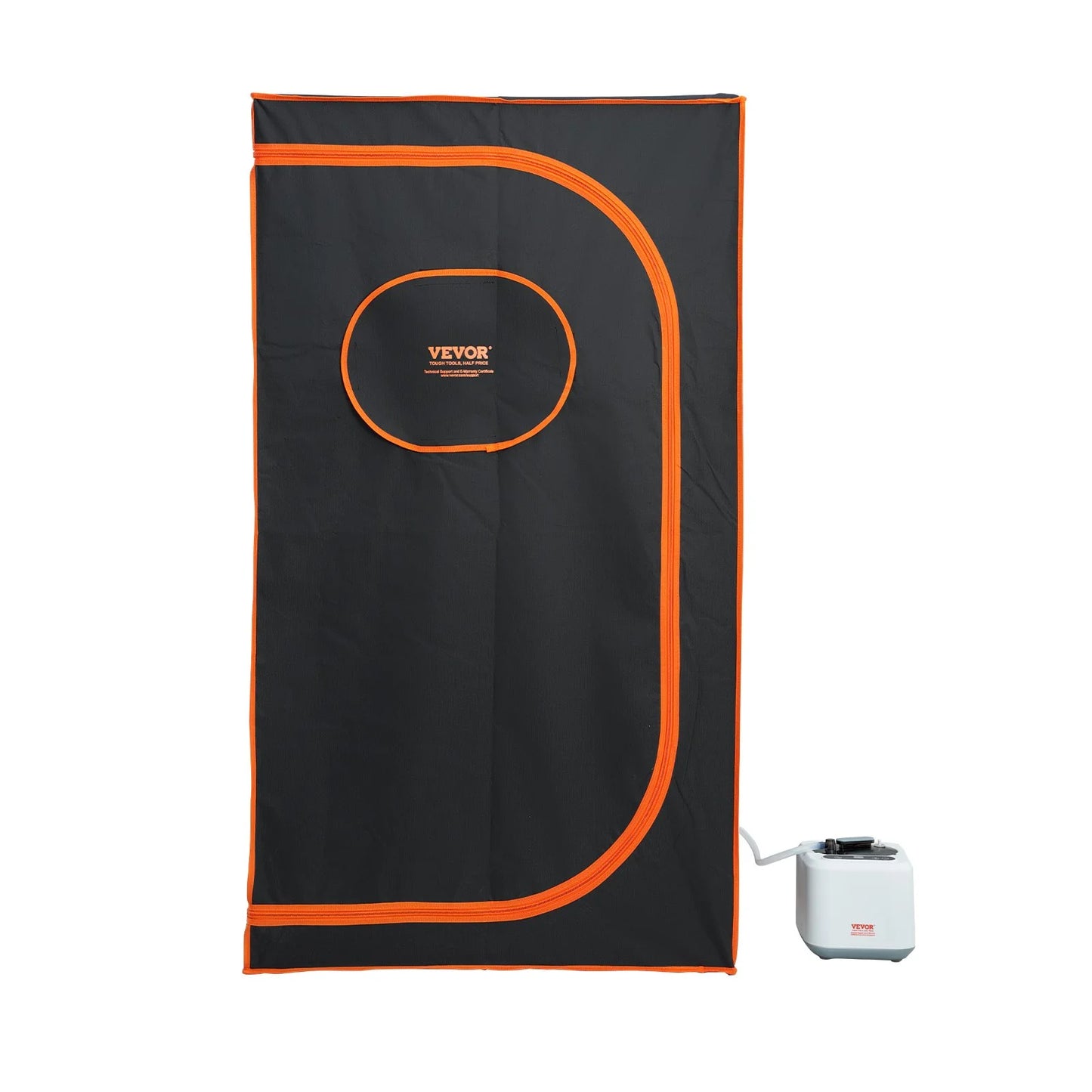 Durable VEVOR Portable Steam Sauna Tent Full Size, 1000W Personal Sauna Blanket Kit for Home Spa, Detoxify & Soothing Heated Body Therapy, Time & Temperature Remote Control with Floor Mat