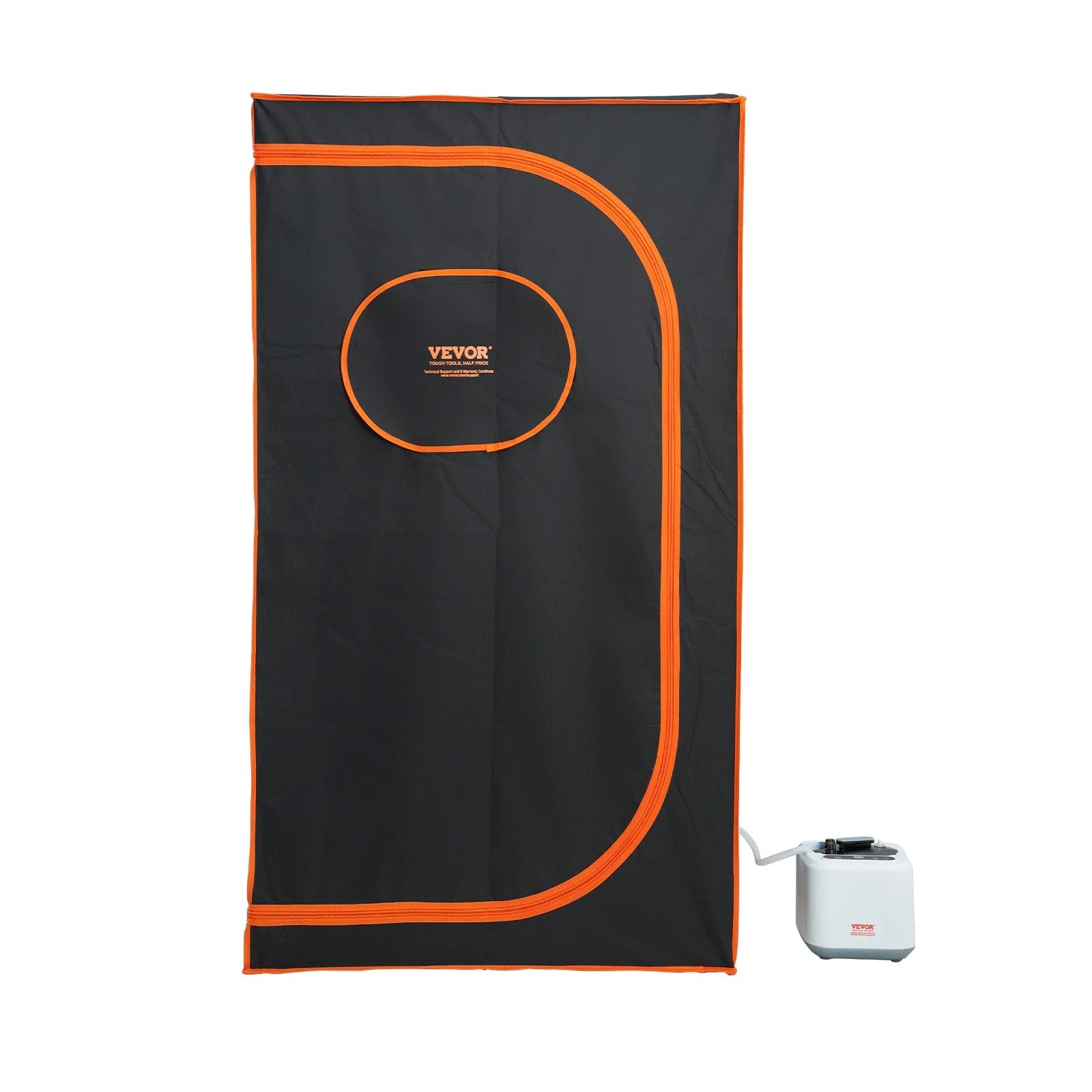 Durable VEVOR Portable Steam Sauna Tent Full Size, 1000W Personal Sauna Blanket Kit for Home Spa, Detoxify & Soothing Heated Body Therapy, Time & Temperature Remote Control with Floor Mat