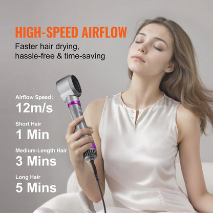 High-Speed Vevor Hair Dryer Brush 5-In-1 Hot Hair Styler Upgraded Negative Ion for Curling