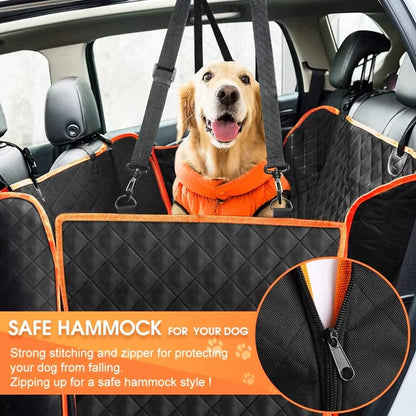Safe Hammock - Waterproof Oxford Cloth Car Pet Mat - Ultimate Rear Seat Cushion for Dogs & Cats, Keeps Your Car Clean