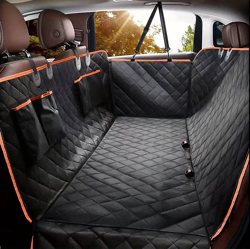 Waterproof Oxford Cloth Car Pet Mat - Ultimate Rear Seat Cushion for Dogs & Cats, Keeps Your Car Clean