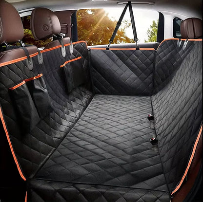 Waterproof Oxford Cloth Car Pet Mat - Ultimate Rear Seat Cushion for Dogs & Cats, Keeps Your Car Clean