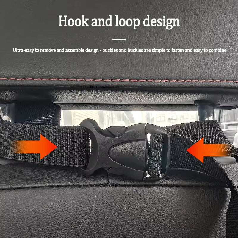 Hook and Loop Design - Waterproof Oxford Cloth Car Pet Mat - Ultimate Rear Seat Cushion for Dogs & Cats, Keeps Your Car Clean!
