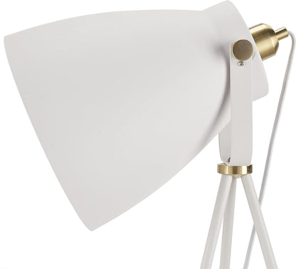 White Lamp with Gold touches
57" Tripod Floor Lamp, Modern, Industrial, Transitional for Bedroom, Living Room, Office, White