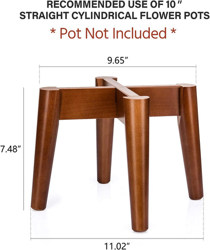 Recommended Use of 10" Straight Cylindrical Flower Pots
Plant Stand Mid-Century Modern Indoor (Plant and Pot NOT Included) Flower Holder Home Decor, Brown