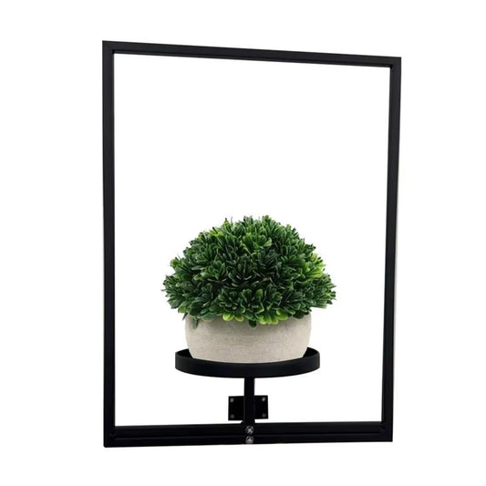 Stylish Wall-Mounted Metal Photo Frame Planter for Succulents - Perfect Home Decor Display!