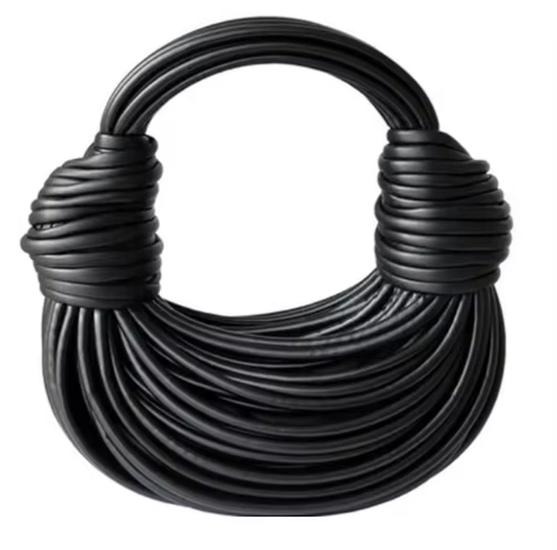 2025 Luxury Handwoven Noodle Bags for Women - Chic Gold & Silver Designer Hobo Clutch