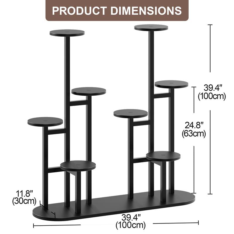 Elevate Your Greenery: Multi-Layer 11 Pot Indoor Plant Stand - Perfect for Garden, Balcony & Living Room!