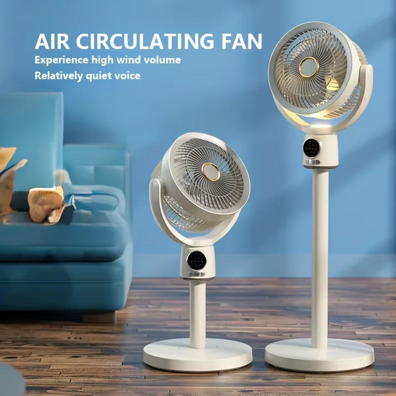 Powerful Remote-Controlled Electric Stand Fan - Turbo Cooling Circulator with Timer and Oscillation for Ultimate Home Comfort