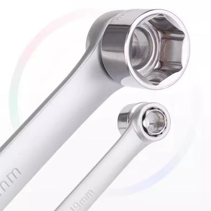 Ultimate 15-Piece Adjustable Ratchet Wrench Kit - 8-24mm Metric, 180° Chrome Vanadium Steel Spanners