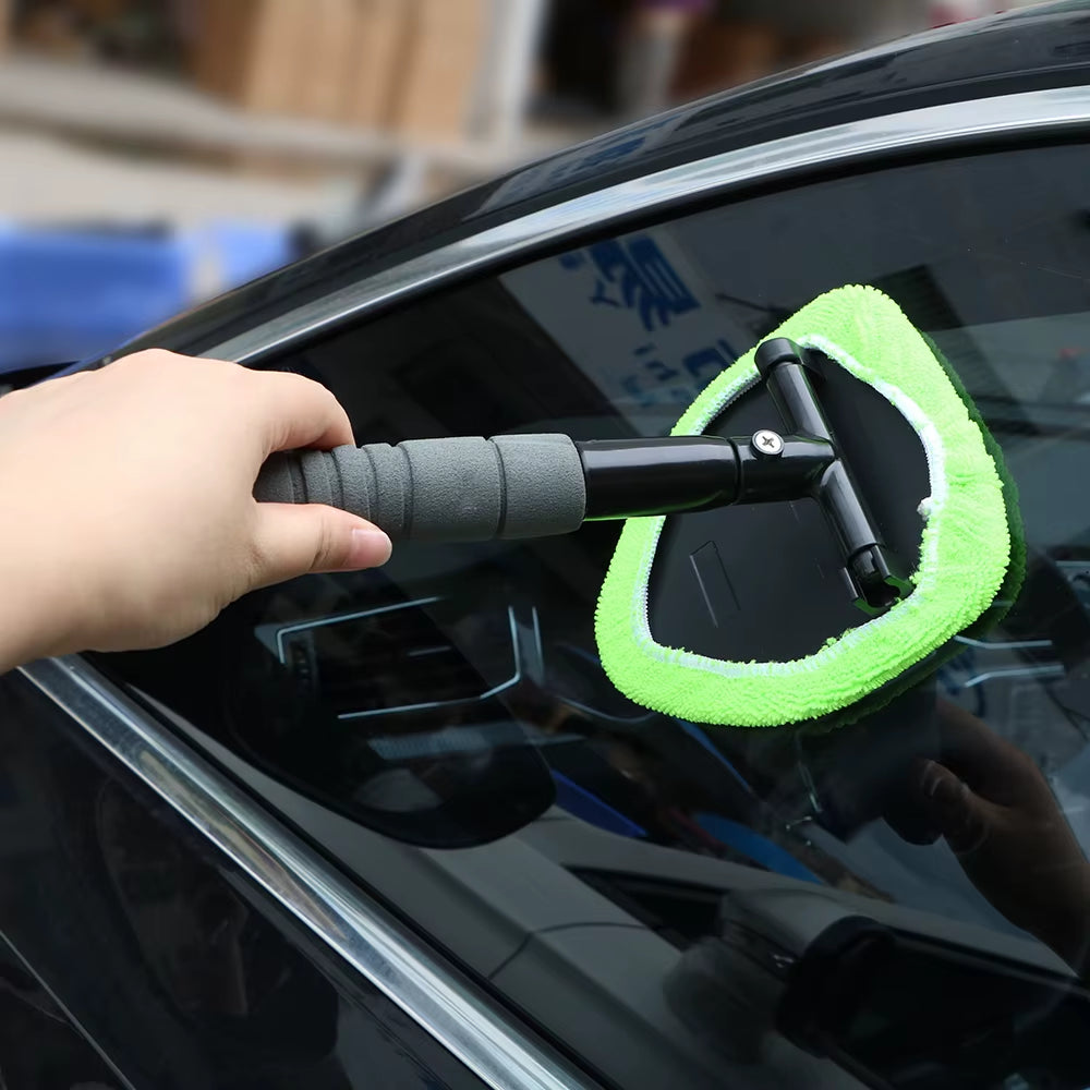 Telescopic Microfiber Car Window Cleaner - Effortless Mist Eliminator for Crystal Clear Windshields!